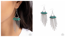 Load image into Gallery viewer, Paparazzi ♥ Fringe Feature - Green ♥ E1753