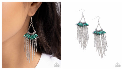 Paparazzi ♥ Fringe Feature - Green ♥ E1753