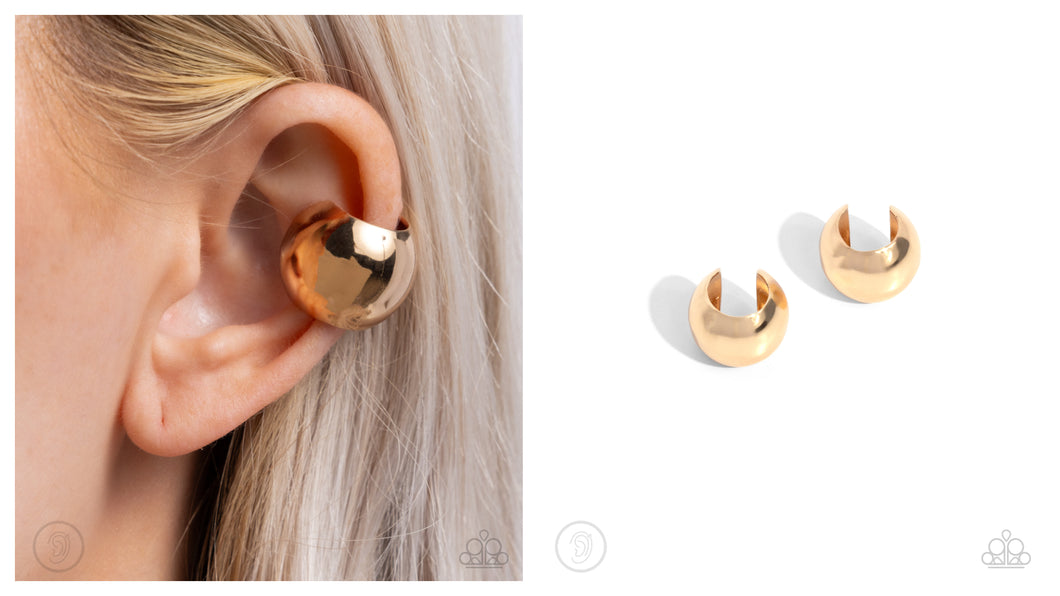 Paparazzi ♥ American CURL - Gold ♥ Cuff E1794