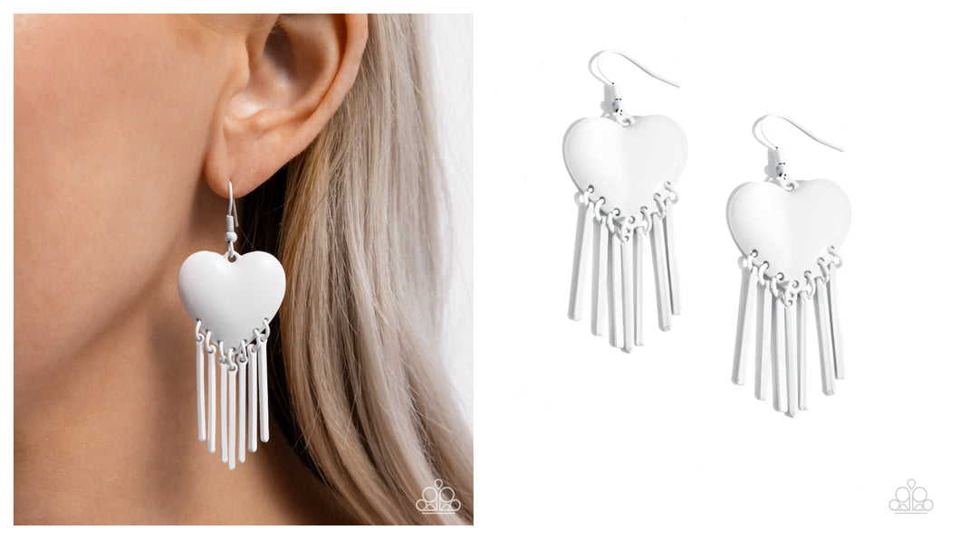 Paparazzi ♥ Flirty Fringe - White ♥ E1795