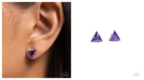 Paparazzi ♥ Triangular Twinkle - Purple ♥ Post E1799