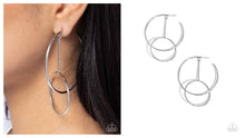 Load image into Gallery viewer, Paparazzi ♥ Dreaming of Hoops - Silver ♥ Post E1840