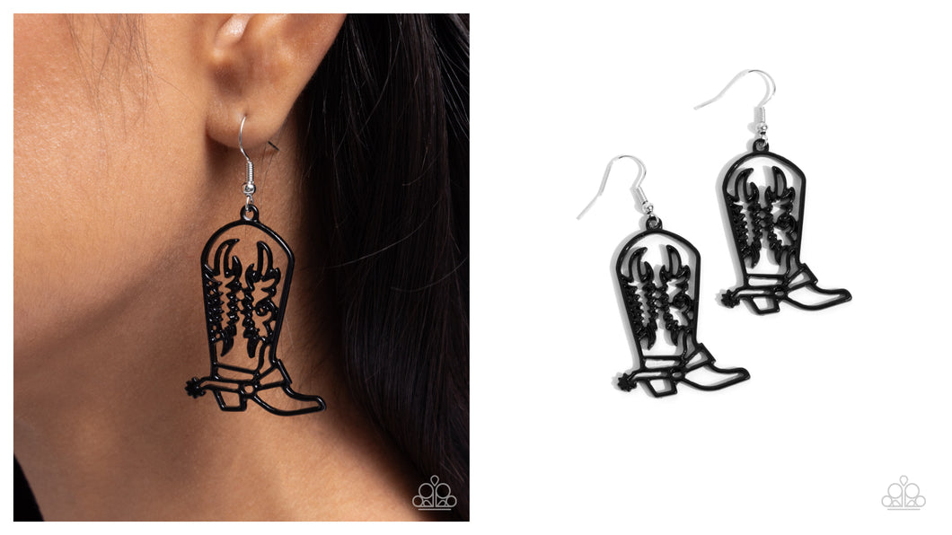 Paparazzi ♥ Given the Boot - Black ♥ E1846