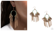 Load image into Gallery viewer, Paparazzi ♥ Free-Spirited Fringe - Green ♥ E1856