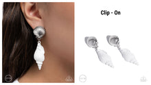 Load image into Gallery viewer, Paparazzi ♥ Coastal Collage - White ♥ Clip-On E1887