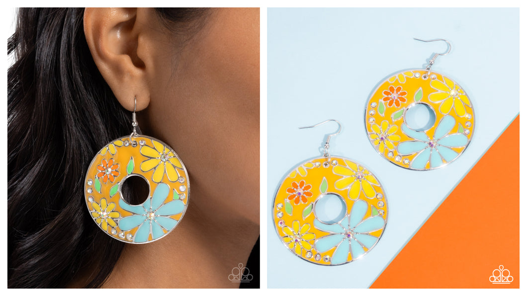 Paparazzi ♥ Embroidered Elegance - Yellow ♥ E1895