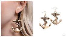 Load image into Gallery viewer, Paparazzi ♥ Adorable Anchor - Gold ♥ E1904
