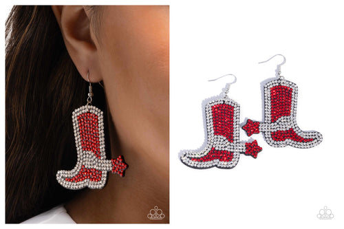 Paparazzi ♥ Benevolent Boot - Red ♥ E1949