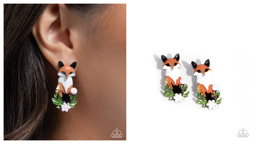 Paparazzi ♥ Fox Fanatic - Earrings ♥ Post E1964