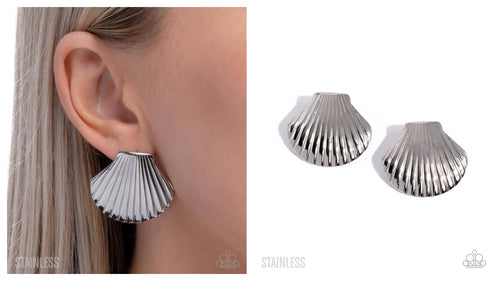 Paparazzi ♥ Coastal Clique - Silver ♥ Post E1996