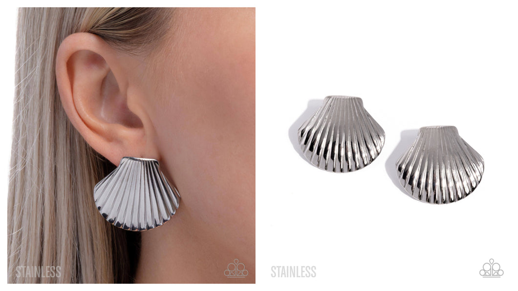 Paparazzi ♥ Coastal Clique - Silver ♥ Post E1996