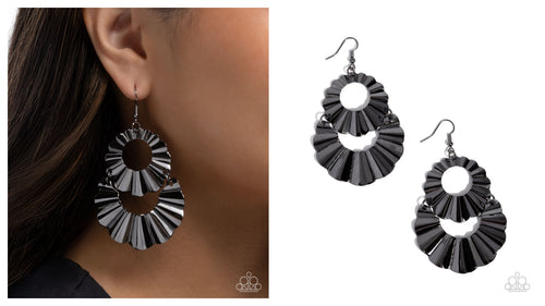 Paparazzi ♥ Crimped Consistency - Black ♥ E2013