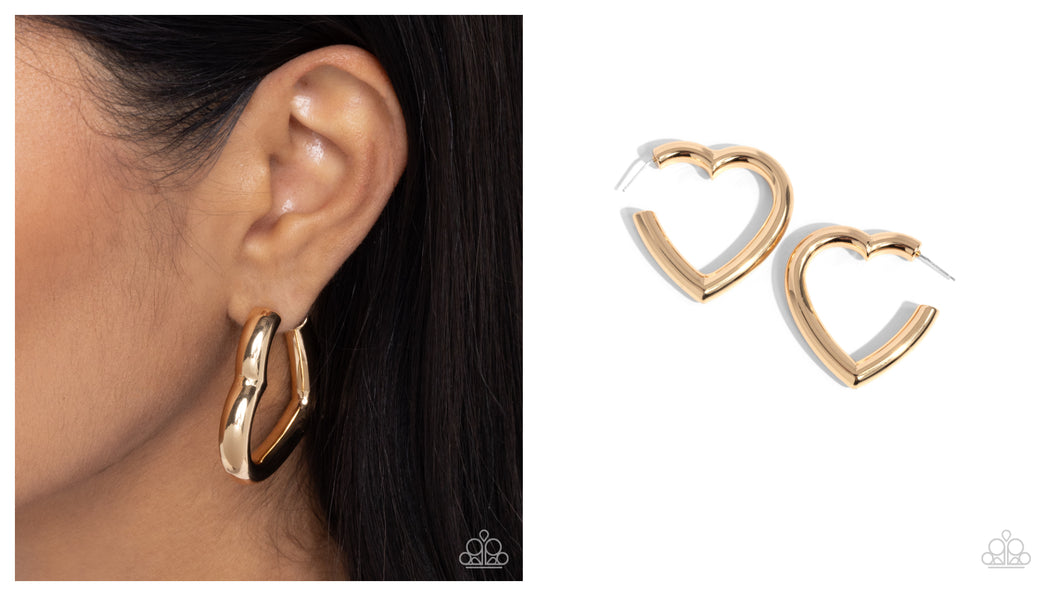 Paparazzi ♥ Local Attraction - Gold ♥ Post E2018