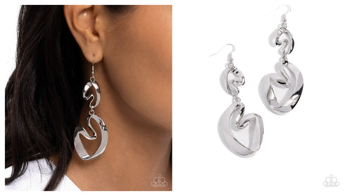 Paparazzi ♥ Abstract Angles - Silver ♥ E2024