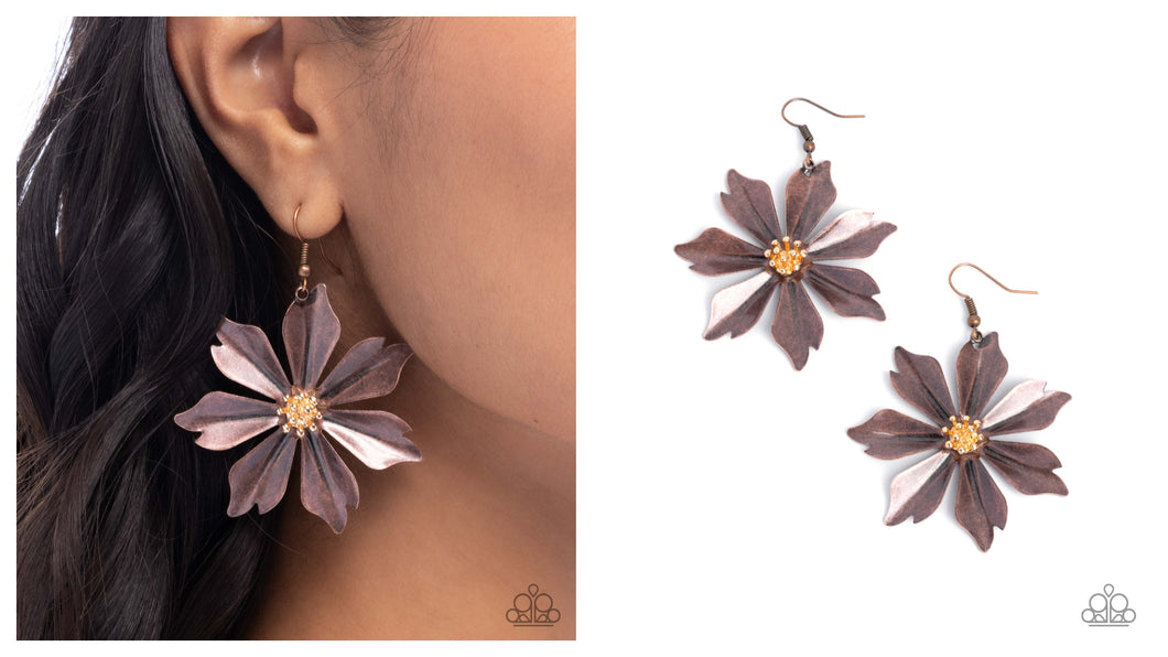 Paparazzi ♥ Floral Fascination - Copper ♥ E2028