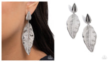 Load image into Gallery viewer, Paparazzi ♥ Loamy Leaves - Silver ♥ Post E2075