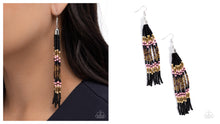 Load image into Gallery viewer, Paparazzi ♥ Stunning Strands - Black ♥ E2084
