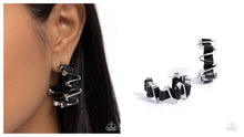Load image into Gallery viewer, Paparazzi ♥ Captivating Corkscrew - Black ♥ Post E2103