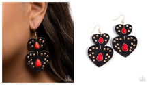 Load image into Gallery viewer, Paparazzi ♥ Studded Sister - Red ♥ E2135