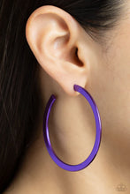 Load image into Gallery viewer, Paparazzi ♥ Pop HOOP - Purple ♥ Post E2227