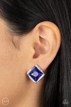 Load image into Gallery viewer, Paparazzi ♥ Sparkle Squared - Blue ♥ Clip-On E945