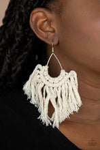 Load image into Gallery viewer, Paparazzi ♥ Wanna Piece Of MACRAME? - White ♥ E969
