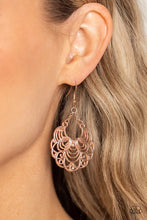 Load image into Gallery viewer, Paparazzi ♥ Frilly Finesse - Rose Gold ♥ Earrings EX13