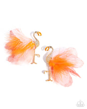 Load image into Gallery viewer, Paparazzi ♥ Feathered Flamingo - Orange ♥ Post E2006