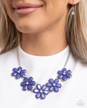 Load image into Gallery viewer, Paparazzi ♥ Floral Fun Necklace &amp; A Blast of Blossoms Earrings - Blue 2-piece Set ♥ $10 S153