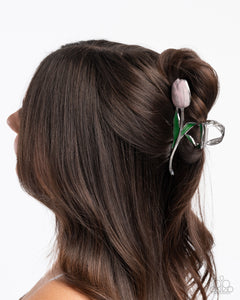 Paparazzi ♥ Floriculture Fever - Pink ♥ Hair Clip C49