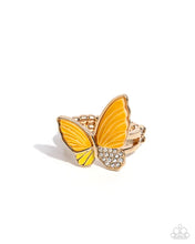 Load image into Gallery viewer, Paparazzi ♥ Fluttering Fidelity -Yellow ♥ Ring EX76