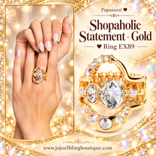 Load image into Gallery viewer, Paparazzi ♥ Shopaholic Statement - Gold ♥ Ring EX89