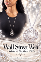 Load image into Gallery viewer, Paparazzi ♥ Wall Street Web - White ♥ Necklace EX83