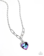 Load image into Gallery viewer, Paparazzi ♥ HAUTE Heart - Purple ♥ Necklace EX55