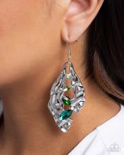 Load image into Gallery viewer, Paparazzi ♥ Hammered Hemisphere - Green ♥ E1781