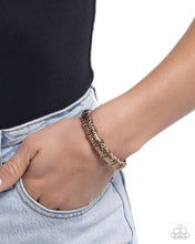 Load image into Gallery viewer, Paparazzi ♥ Hammered Homage - Gold ♥ B973