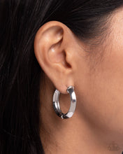 Load image into Gallery viewer, Paparazzi ♥ Hinged Homage - Silver ♥ E1899