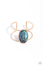 Load image into Gallery viewer, Paparazzi ♥ Enigmatic Energy - Gold ♥ Cuff Bracelet EX82