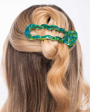 Load image into Gallery viewer, Paparazzi ♥ Jovial Jellyfish - Green ♥ Hair Clip C54
