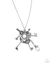Load image into Gallery viewer, Paparazzi ♥ Key Ring - Silver  ♥ Lanyard N2518