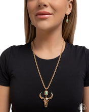 Load image into Gallery viewer, Paparazzi ♥ Longhorn Leisure - Gold ♥ Necklace EX52