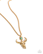 Load image into Gallery viewer, Paparazzi ♥ Longhorn Leisure - Gold ♥ Necklace EX52