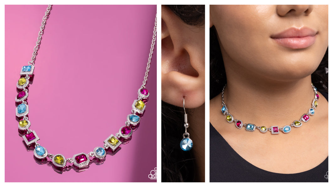 Paparazzi ♥ Gallery Glam - Multi ♥ Chocker N2141