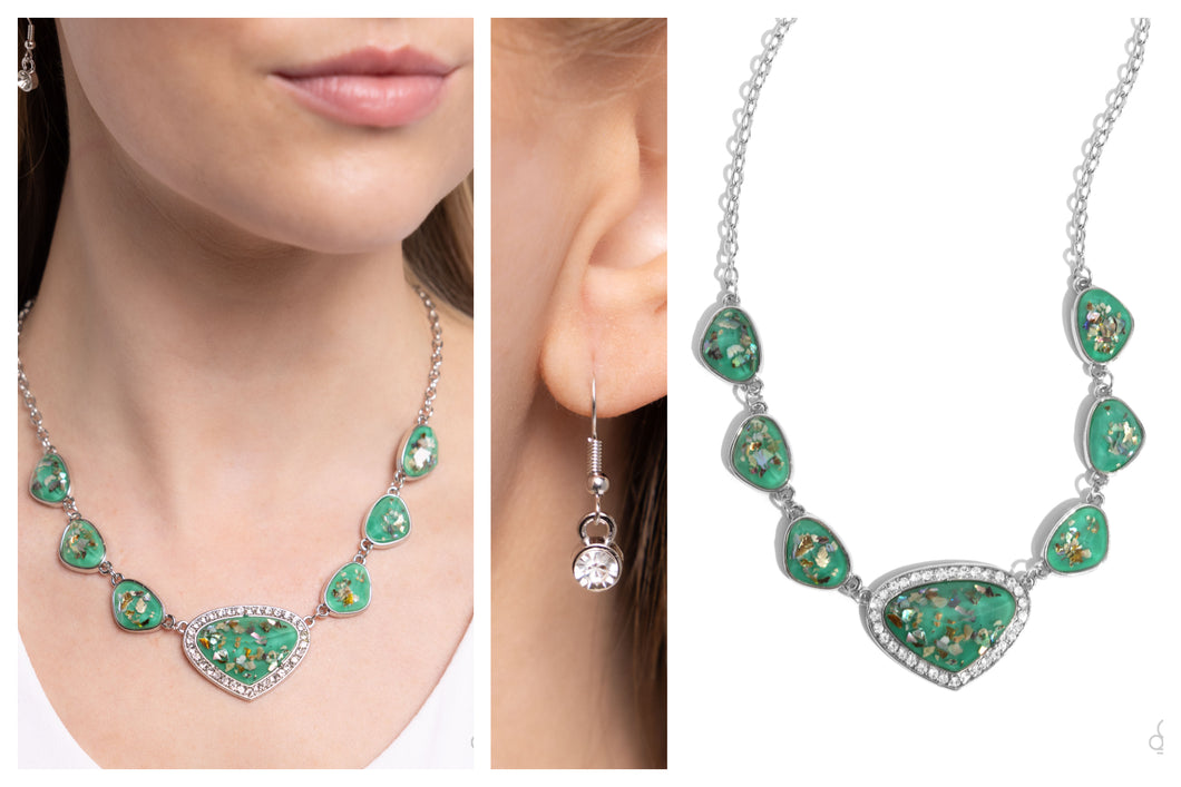 Paparazzi ♥ Discreet Dazzle - Green ♥ N2274