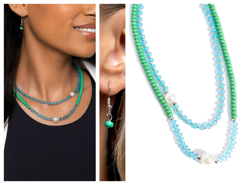 Paparazzi ♥ Multicolored Masquerade - Green ♥ N2285