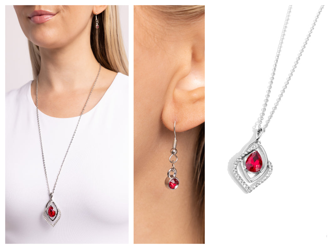 Paparazzi ♥ Dauntless Demure - Red ♥ N2286