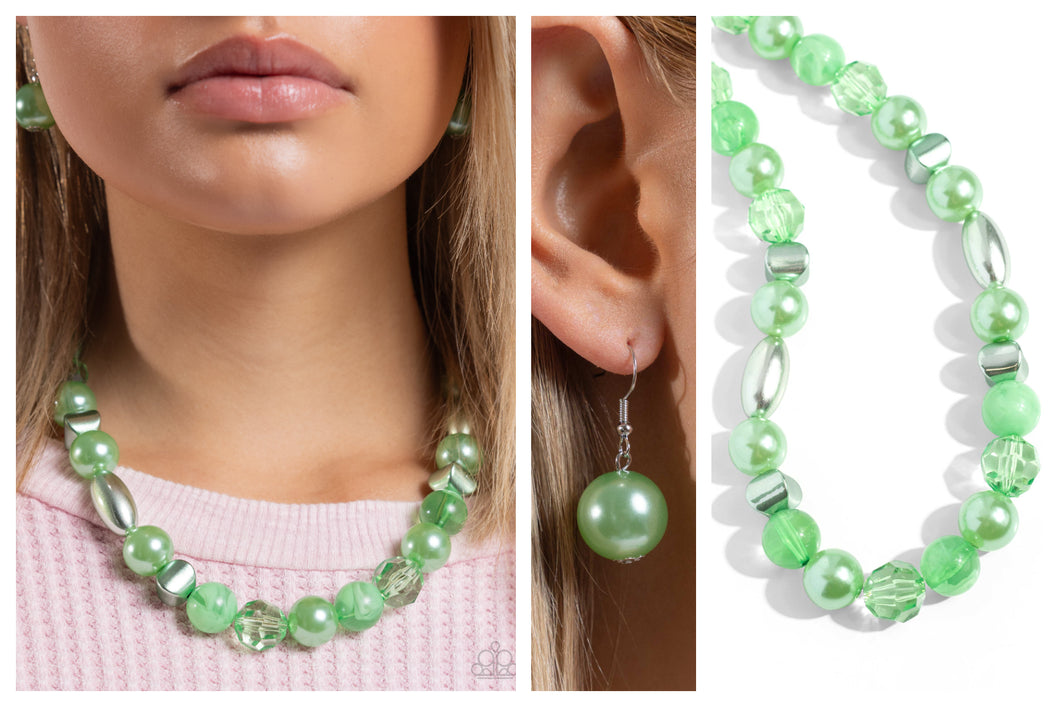 Paparazzi ♥ Plentiful Pearls - Green ♥ N2298