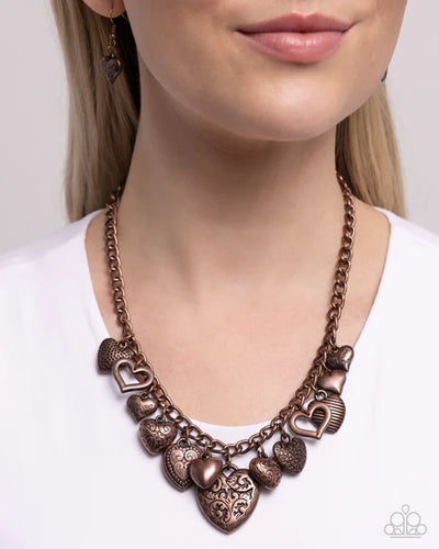 Paparazzi ♥ Heart Hangout - Copper ♥ N2310
