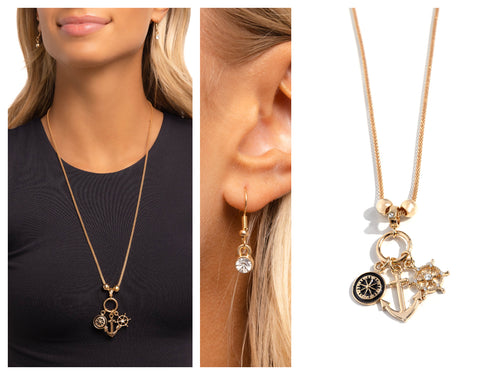 Paparazzi ♥ Nuanced Nautical - Gold ♥ N2320