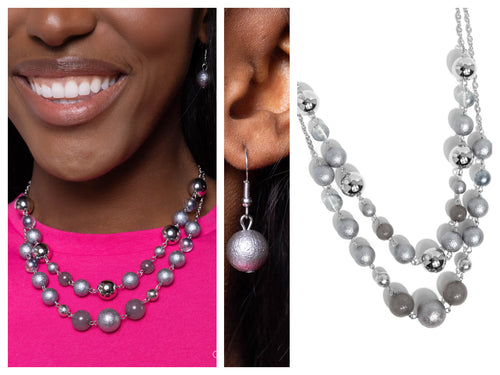 Paparazzi ♥ Beaded Benefit - Silver ♥ N2337